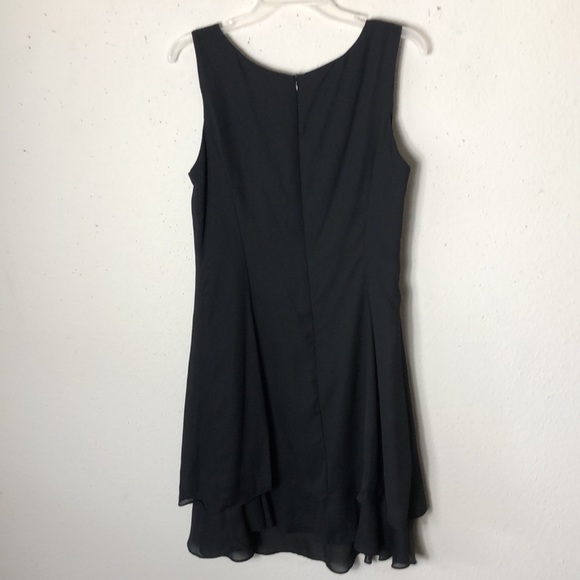 VINTAGE MEVISTO BLACK CREW SLEEVELESS SHIFT DRESS 10 - Picture 6 of 8
